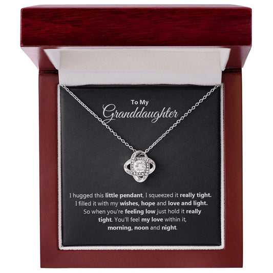 "To My Granddaughter" - Love Knot Necklace | Love Always With Her