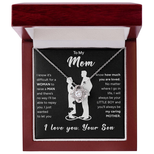 "To My Mom" - Love Knot Necklace | Your Little Boy