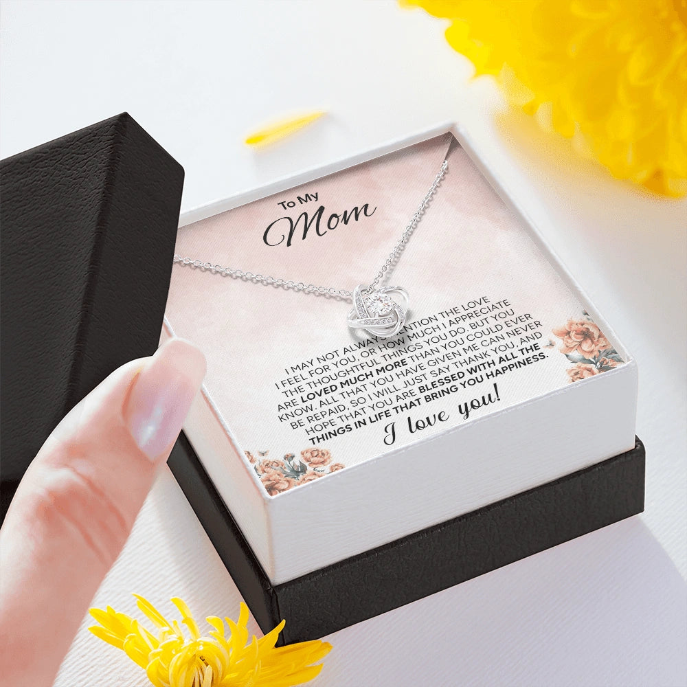 "To My Mom" - Love Knot Necklace | More Than Words