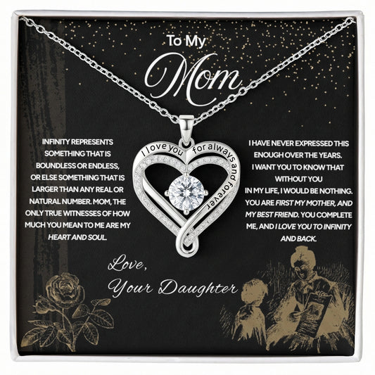 "To My Mom" - Love You Always Necklace | Love To Infinity | From Daughter