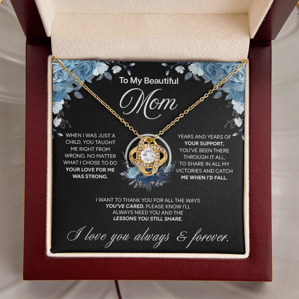 "To My Mom" - Love Knot Necklace | Guided By Your Love