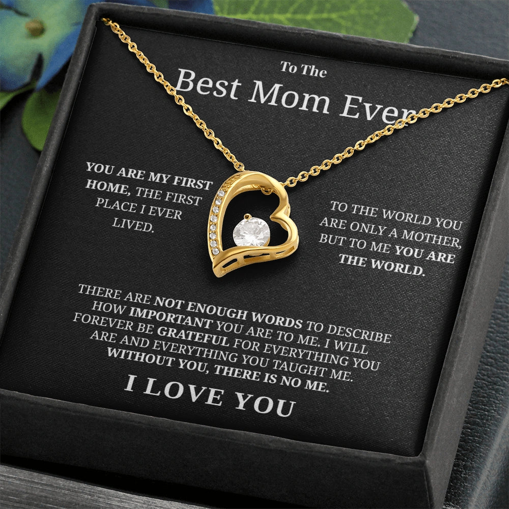 "To The Best Mom Ever" - Forever Love Necklace | You Are The World