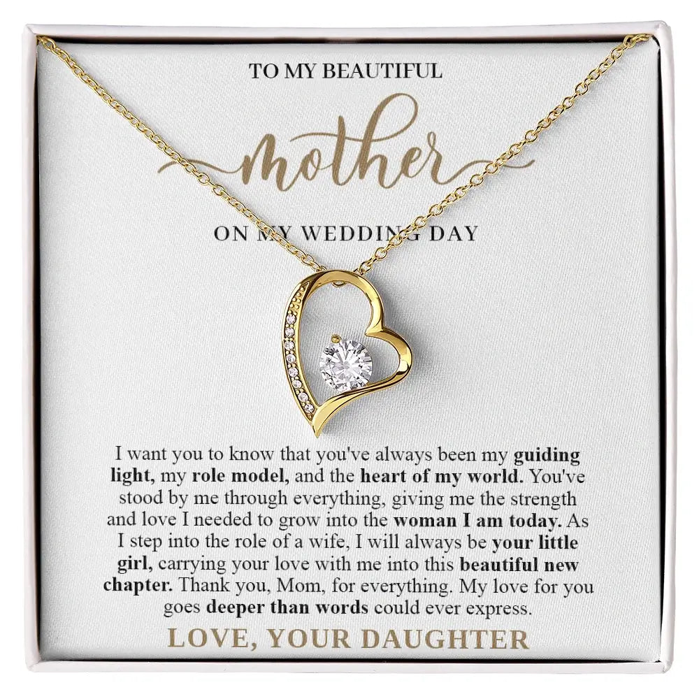 "To My Beautiful Mother" - Forever Love Necklace | Deeper Than Words