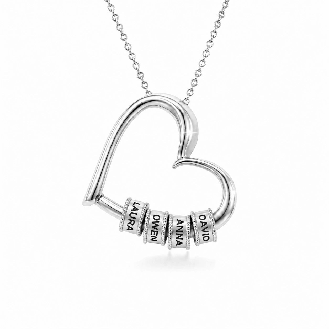 "To My Wife" - Personalized Heart Pendant Necklace & Forever Rose Box