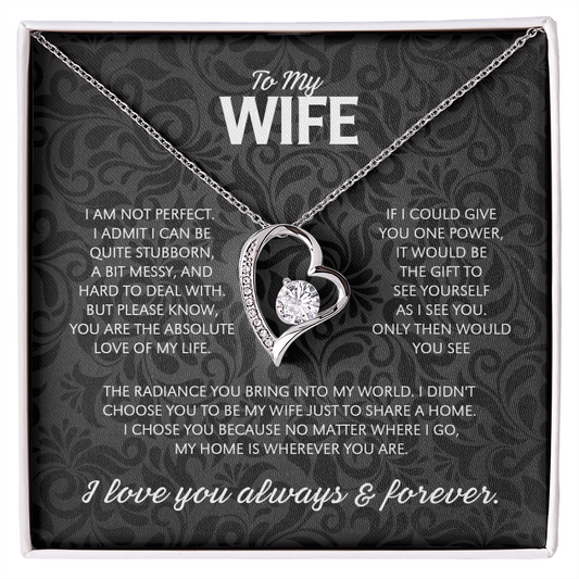 "To My Wife" - Forever Love Necklace | My Only Love