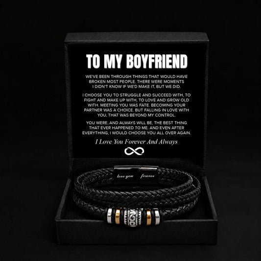 "To My Boyfriend" - Love You Forever Bracelet | Always Choose You