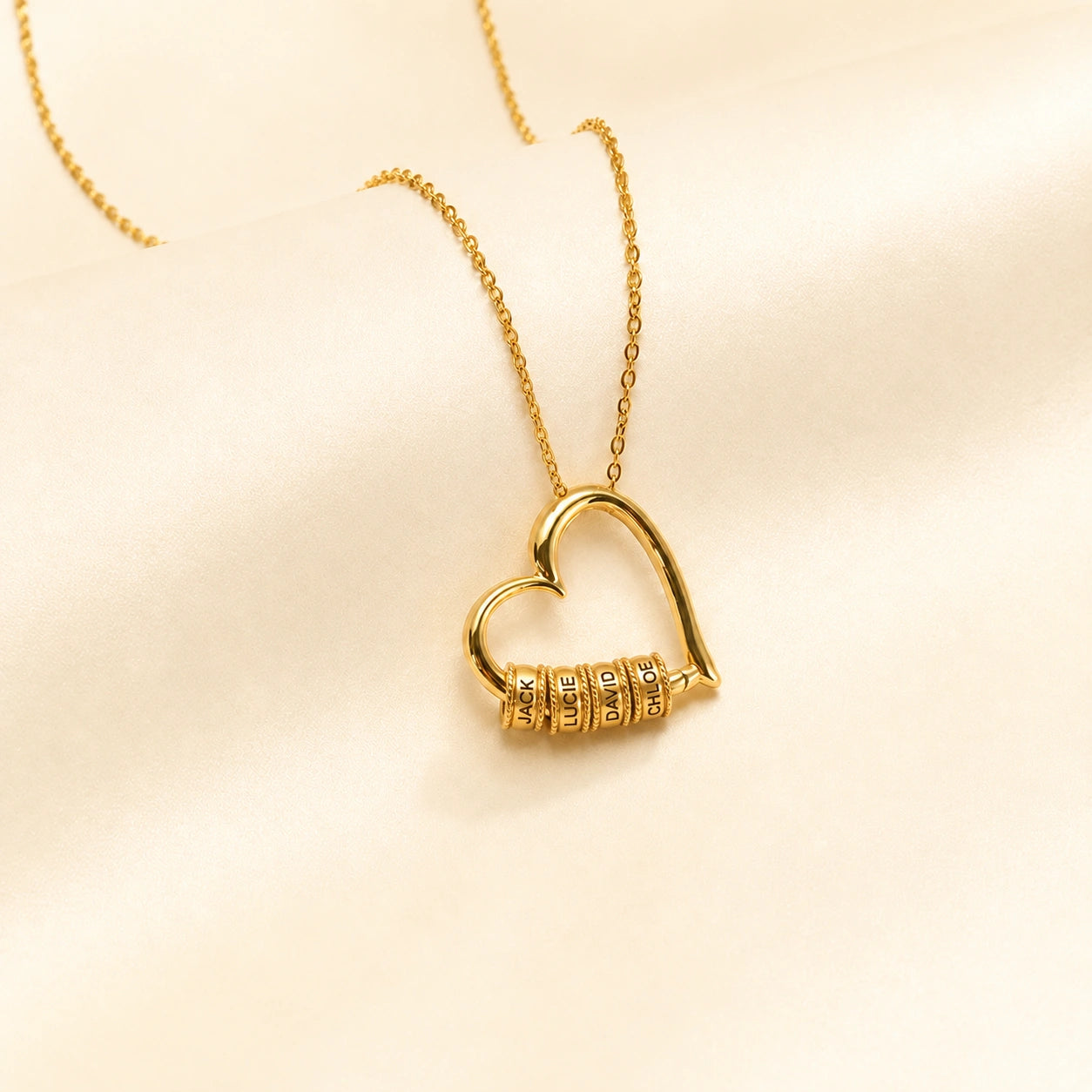 "To My Wife" - Personalized Heart Pendant Necklace & Forever Rose Box