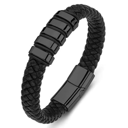 "To the Best Dad in the World" - Personalized Leather Style Bracelet | Holds Us Together