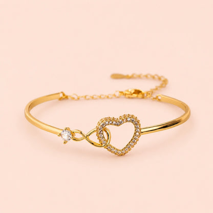 "To My Daughter" - Infinity Heart Bracelet | Linked Together Forever