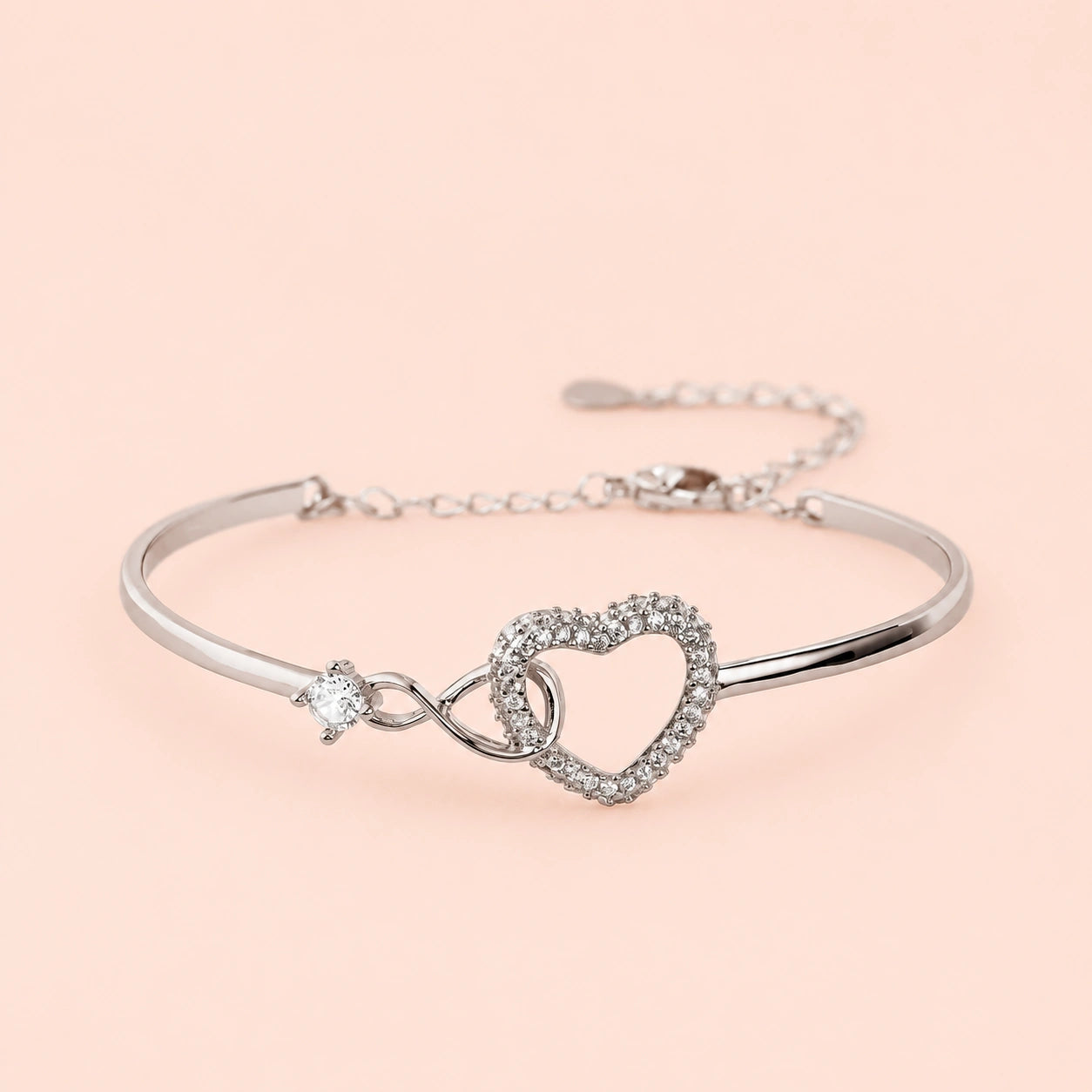 "To My Daughter" - Infinity Heart Bracelet | Linked Together Forever