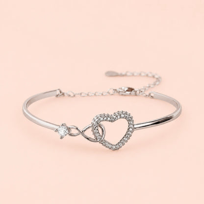 "To My Daughter" - Infinity Heart Bracelet | Linked Together Forever