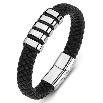 "To the Best Dad in the World" - Personalized Leather Style Bracelet | Holds Us Together
