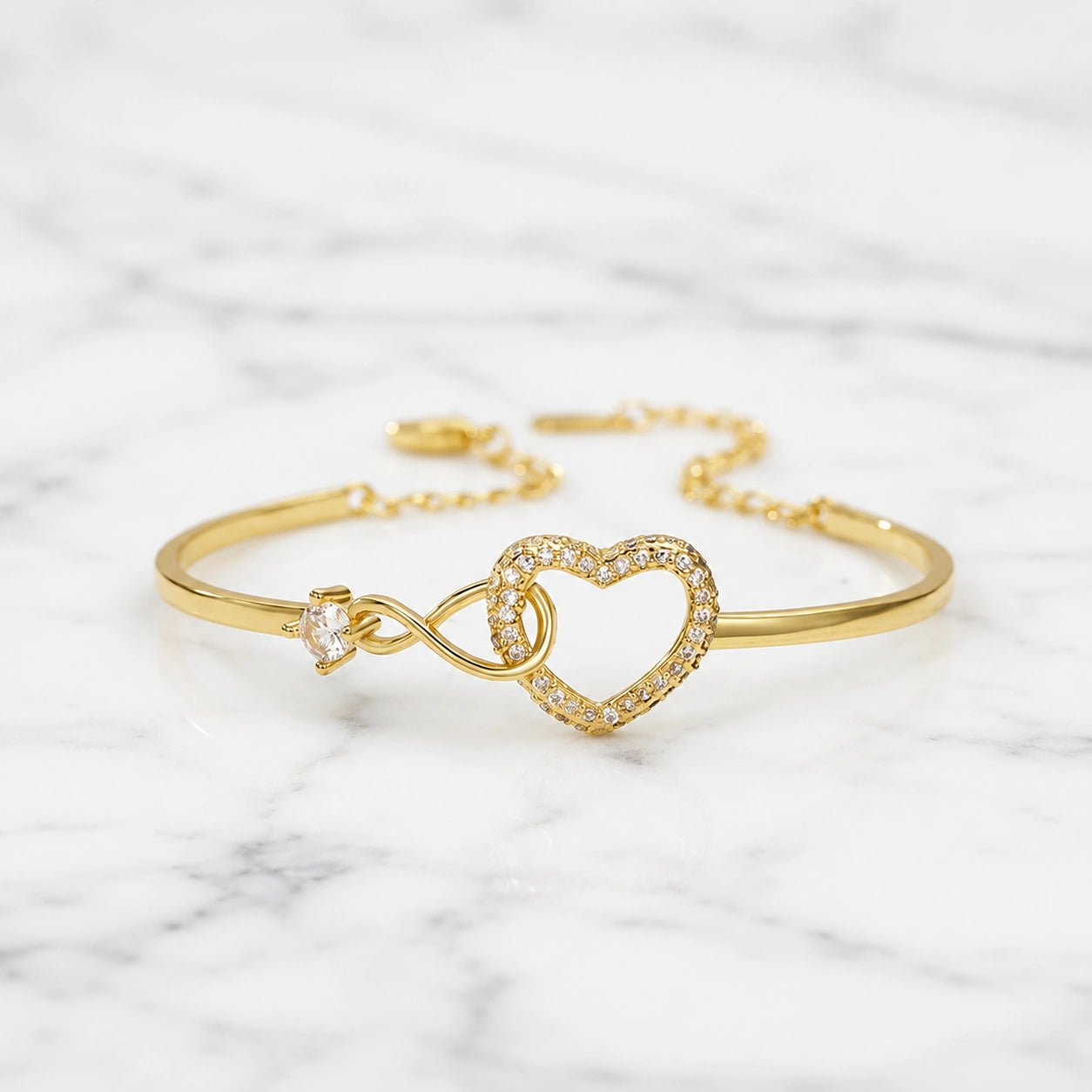 "To My Daughter" - Infinity Heart Bracelet | Linked Together Forever