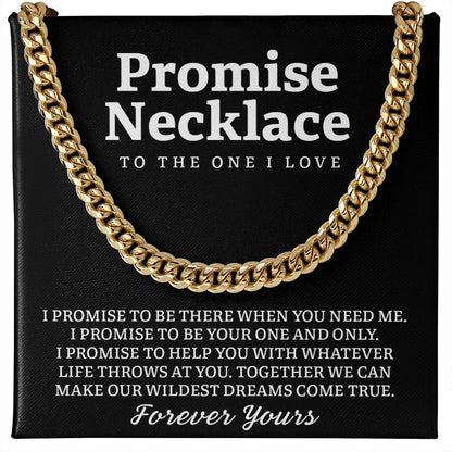 "To The One I Love" - Cuban Link Chain Necklace | Forever Yours