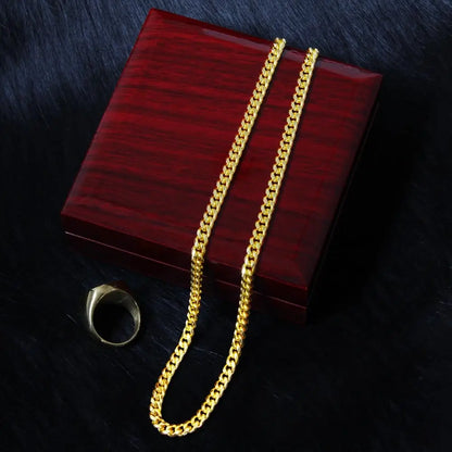 "To My Man" - Cuban Link Chain Necklace | Nobody Loves You More