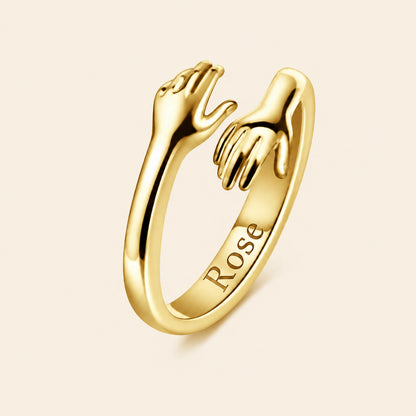 Couple's Hug Ring - Matching Embrace Set | Held Close Always