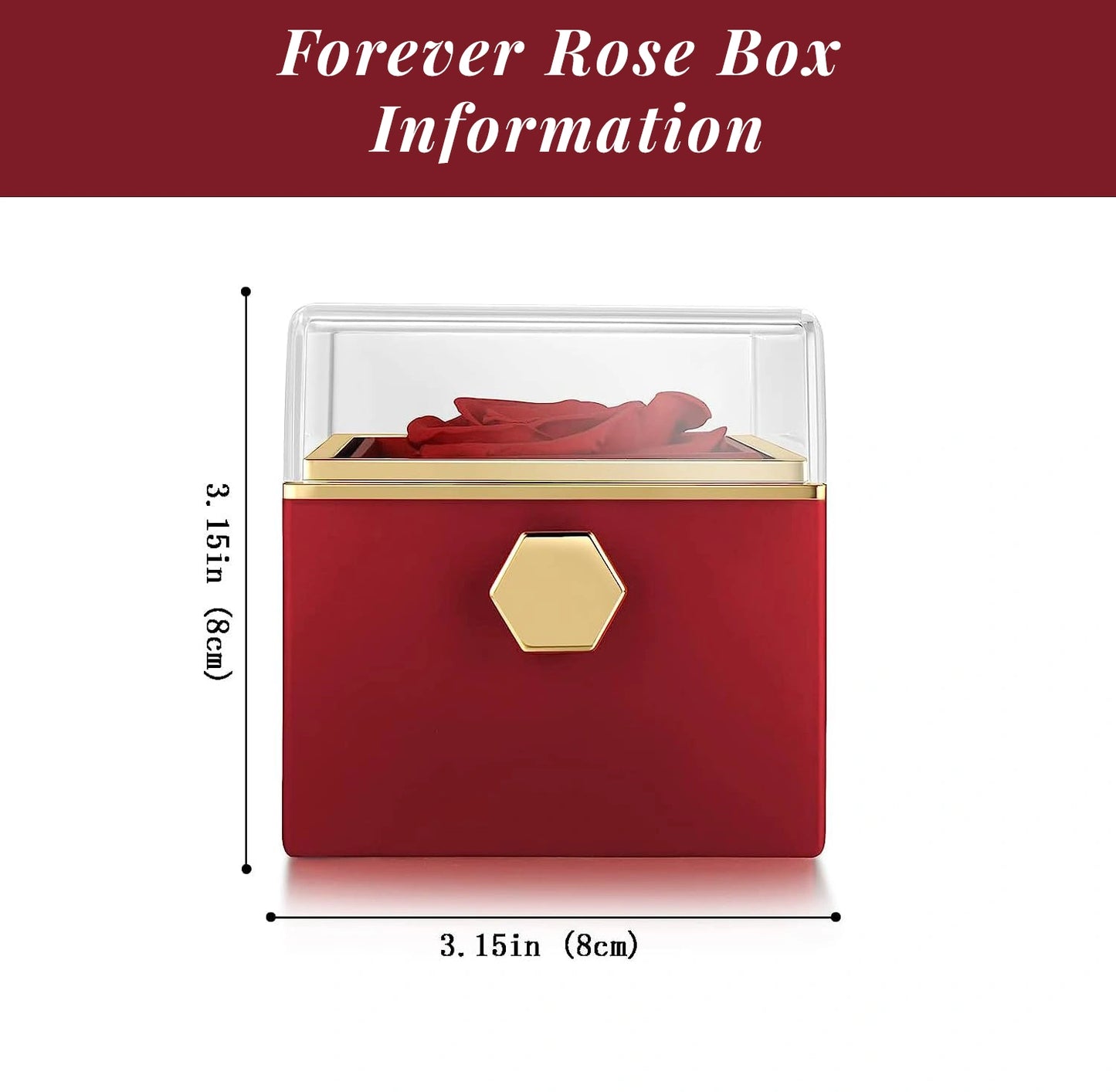 "To My Wife" - Personalized Heart Pendant Necklace & Forever Rose Box
