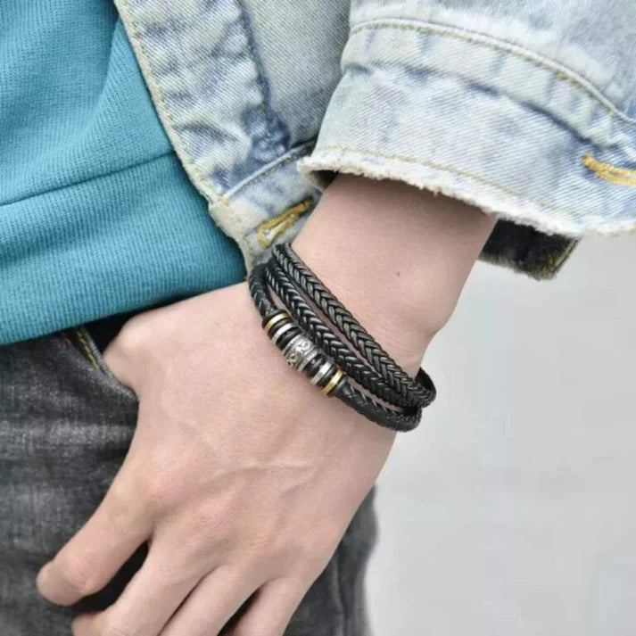 To My Grandson – "I Love You Forever" Bracelet Set