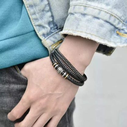 To My Grandson – "I Love You Forever" Bracelet Set