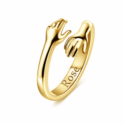 Couple's Hug Ring - Matching Embrace Set | Held Close Always