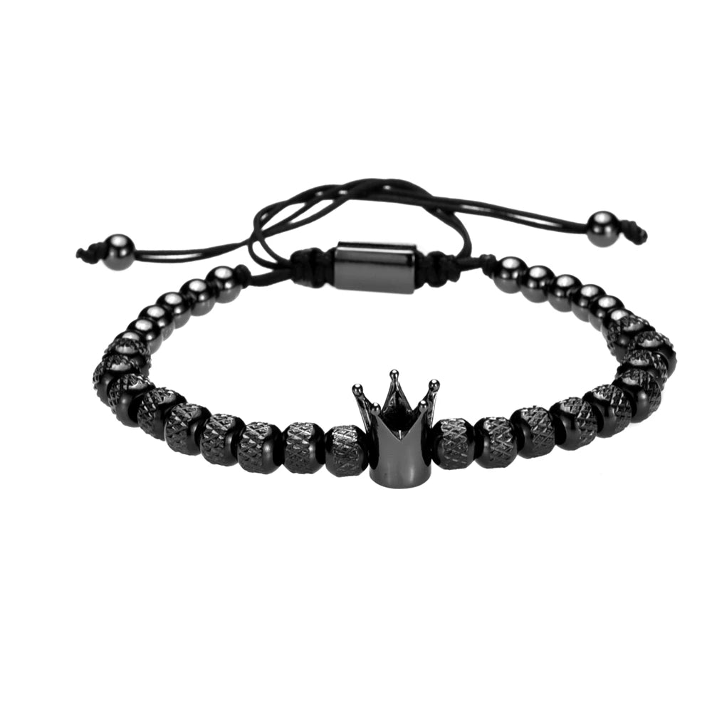 "To My Man" - "Straighten Your Crown" Beaded Bracelet | Whose King You Are
