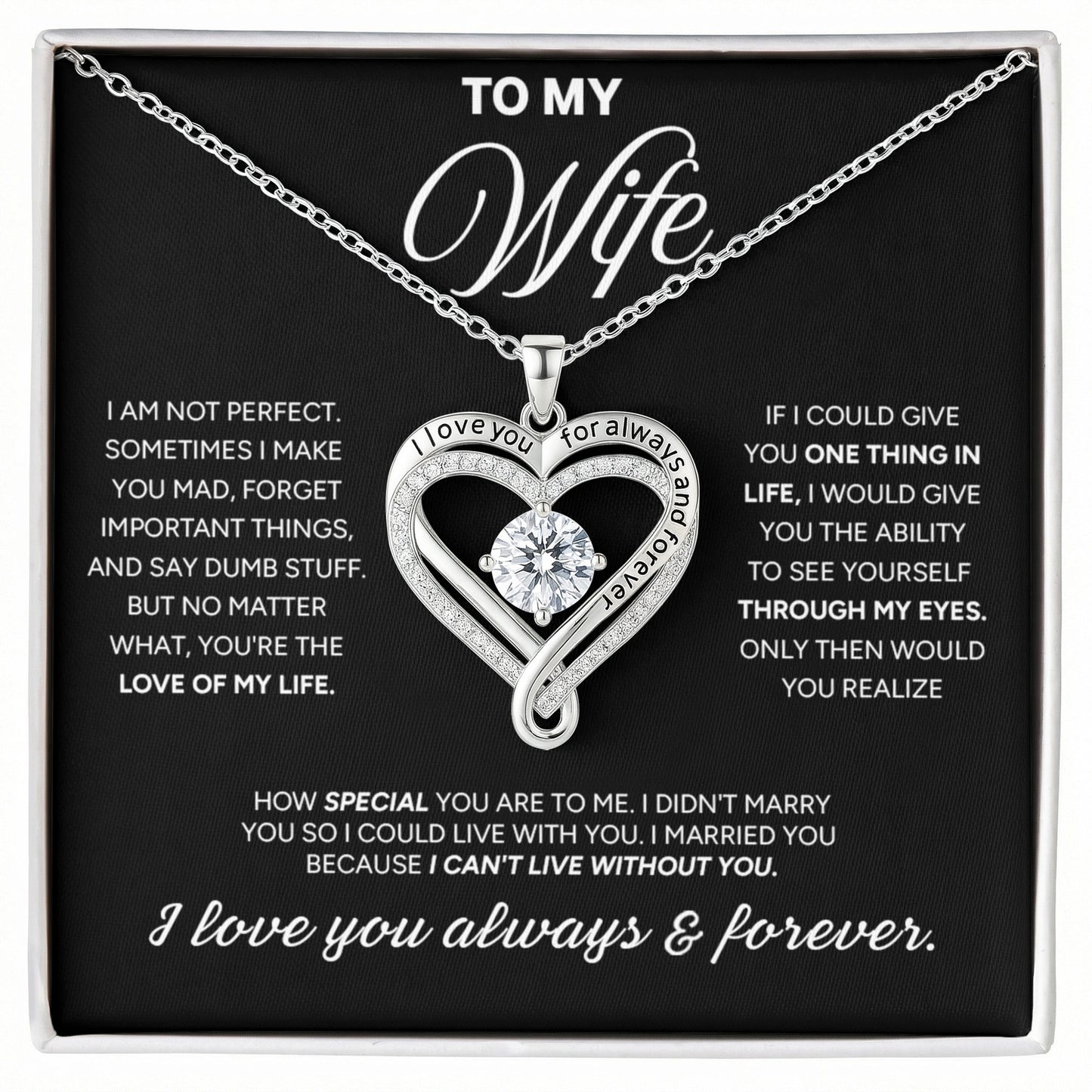 "To My Wife" - Love You Always Necklace | Love Of My Life