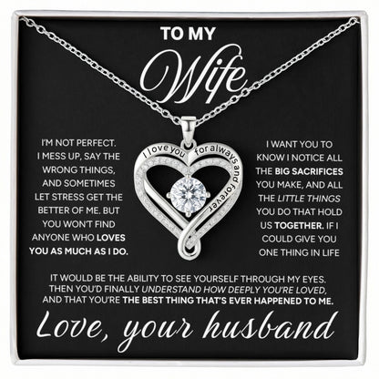 "To My Wife" - Love You Always Necklace | My Greatest Love
