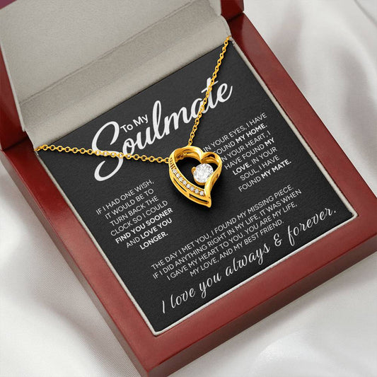 "To My Soulmate" - Forever Love Necklace | My Missing Piece