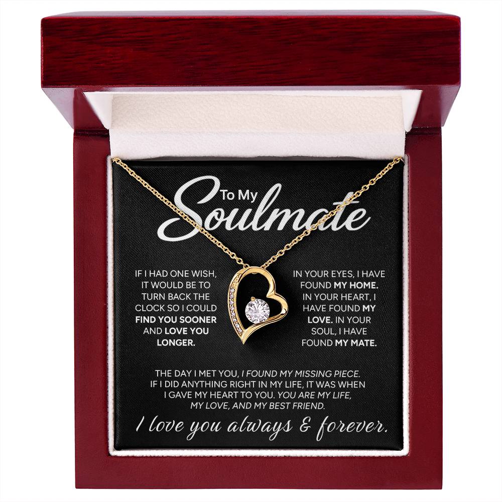 "To My Soulmate" - Forever Love Necklace | My Missing Piece