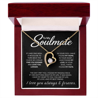"To My Soulmate" - Forever Love Necklace | My Missing Piece