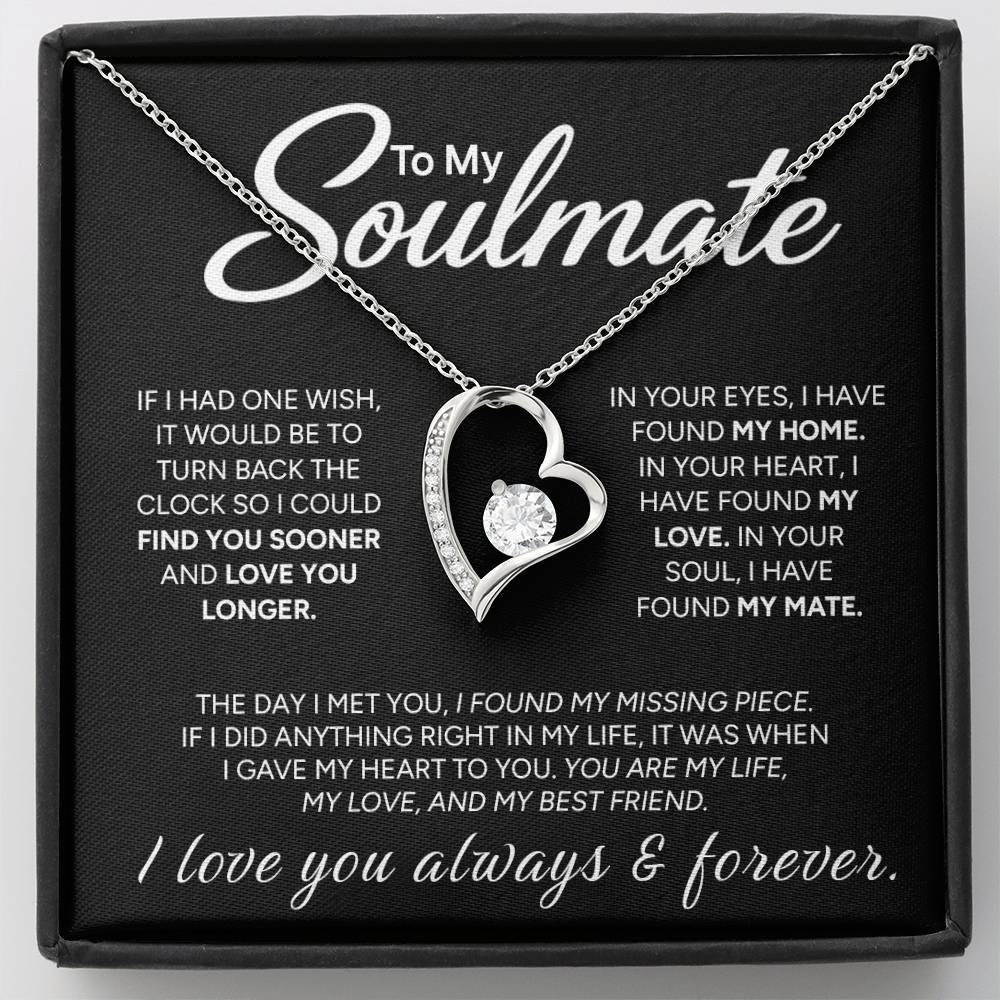 "To My Soulmate" - Forever Love Necklace | My Missing Piece