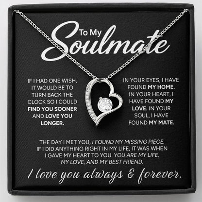 "To My Soulmate" - Forever Love Necklace | My Missing Piece
