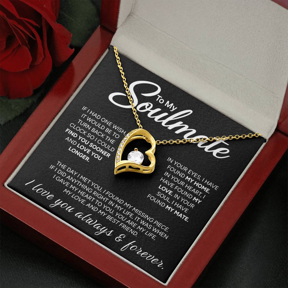 "To My Soulmate" - Forever Love Necklace | My Missing Piece