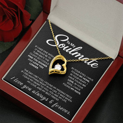 "To My Soulmate" - Forever Love Necklace | My Missing Piece