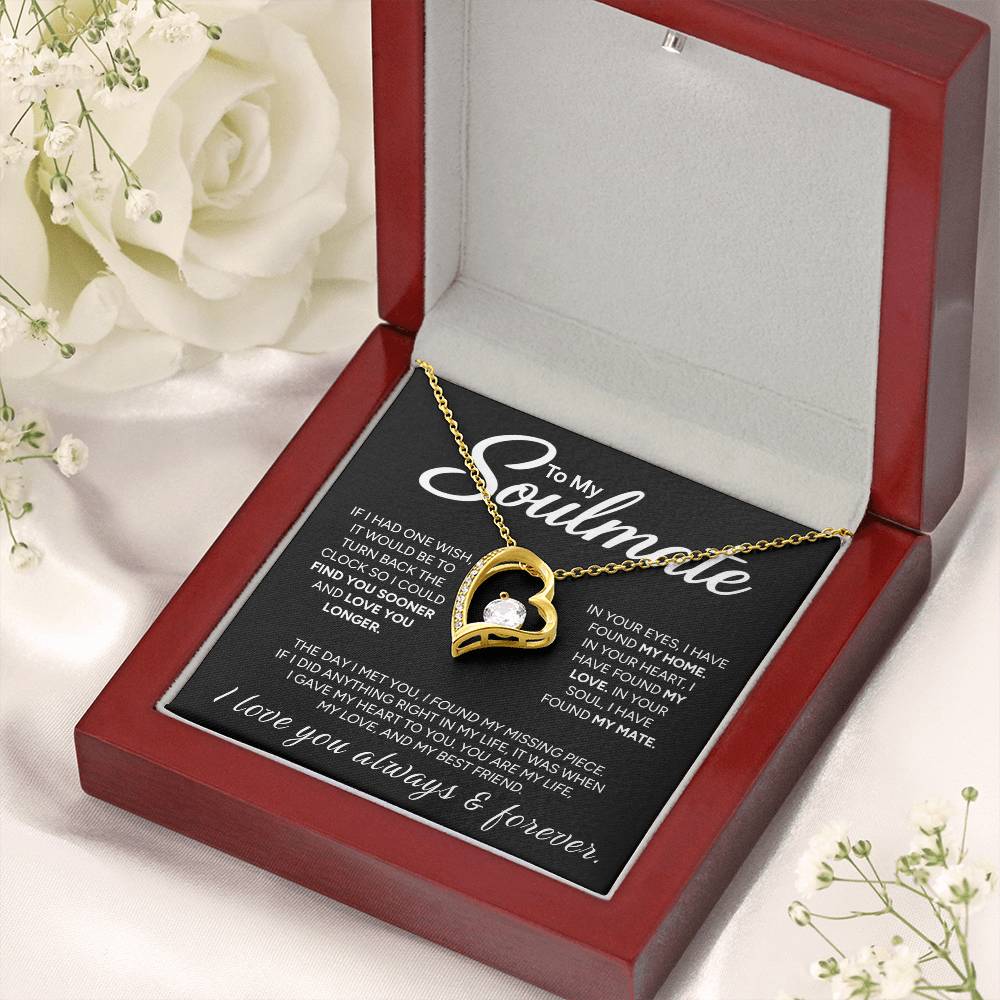 "To My Soulmate" - Forever Love Necklace | My Missing Piece