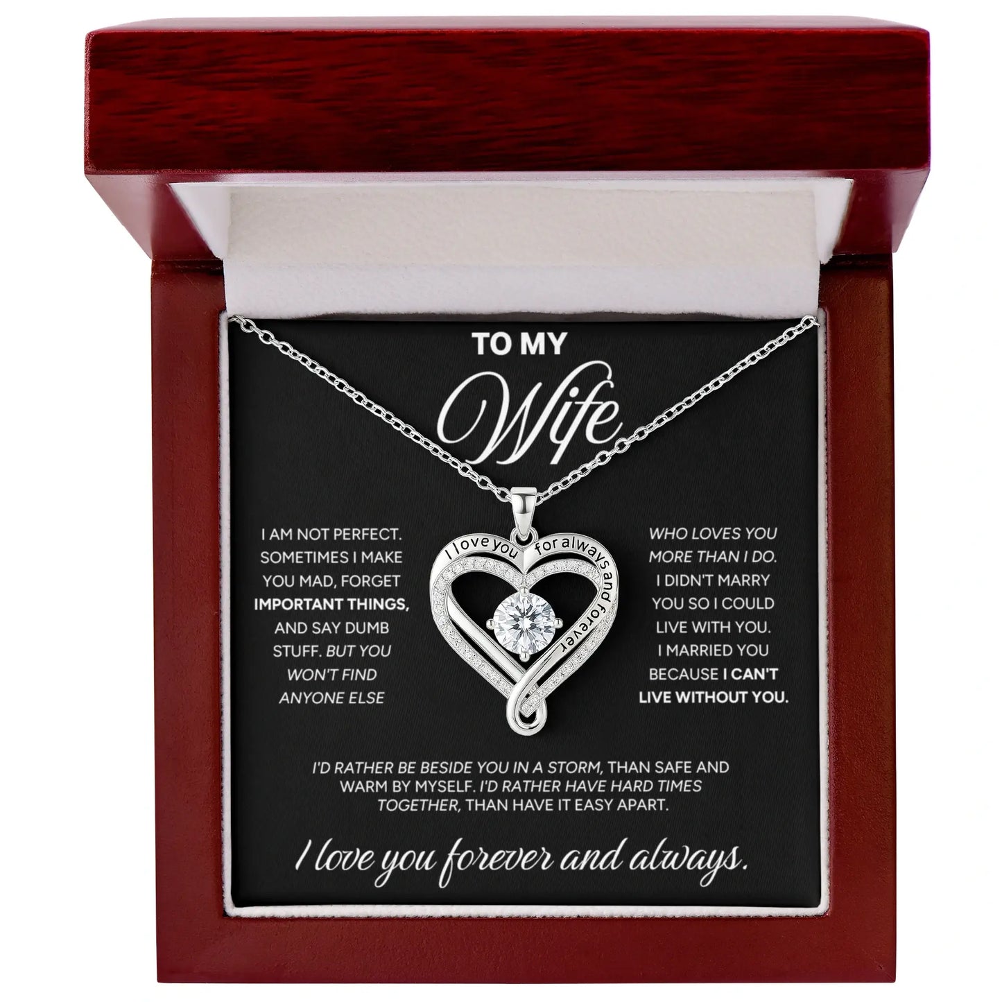 "To My Wife" - Love You Always Necklace | Forever And Always