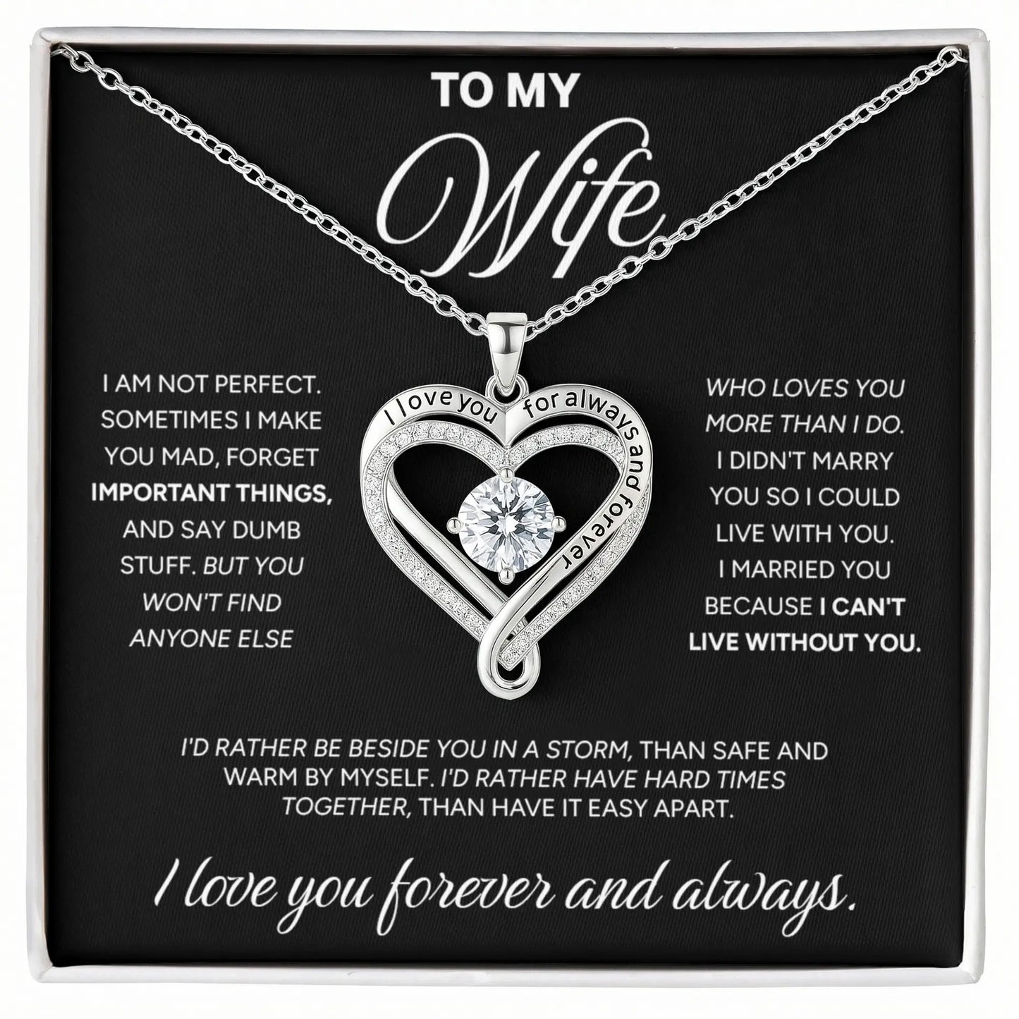"To My Wife" - Love You Always Necklace | Forever And Always