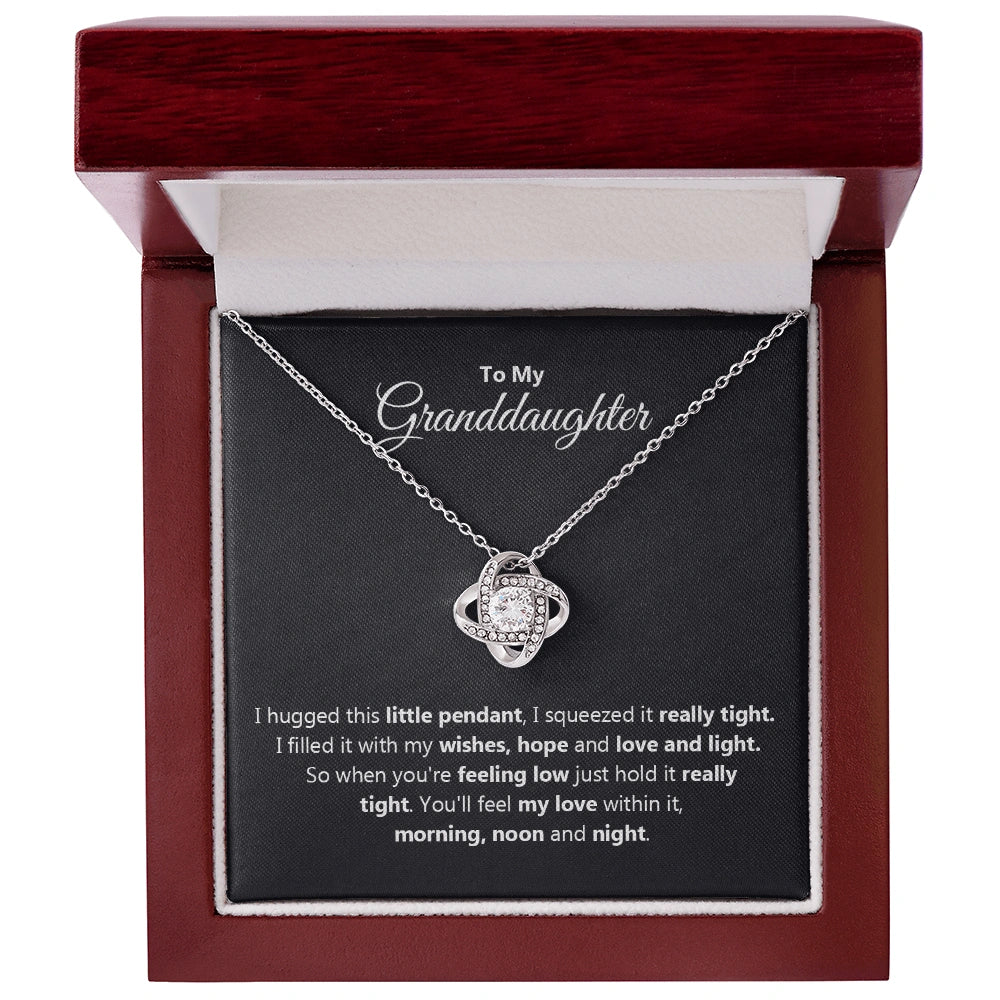 "To My Granddaughter" - Love Knot Necklace | Love Always With Her