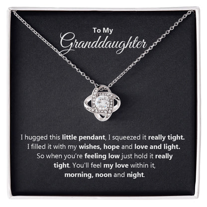"To My Granddaughter" - Love Knot Necklace | Love Always With Her