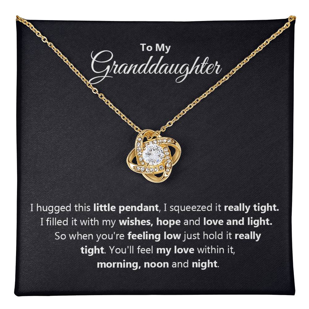 "To My Granddaughter" - Love Knot Necklace | Love Always With Her