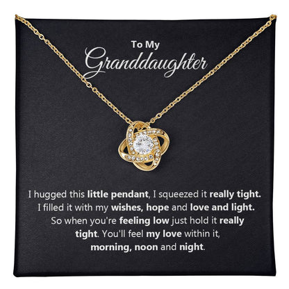 "To My Granddaughter" - Love Knot Necklace | Love Always With Her