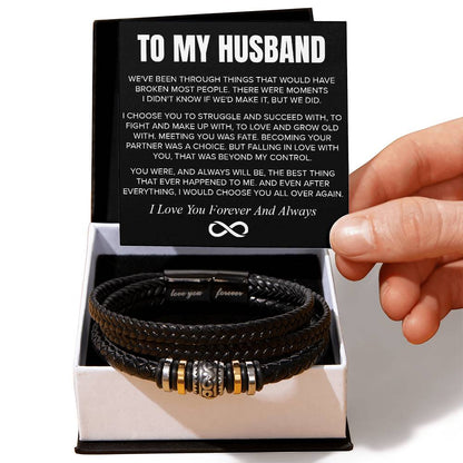 "To My Husband" - Love You Forever Bracelet | Always Choose You
