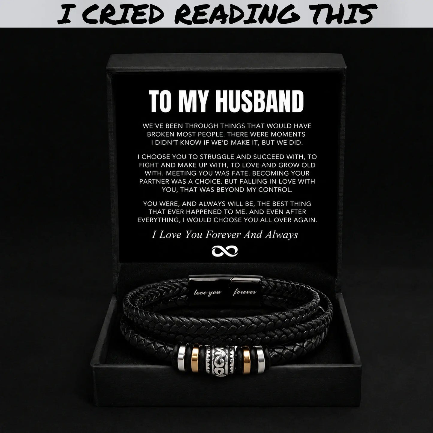 "To My Husband" - Love You Forever Bracelet | Always Choose You