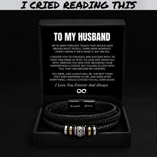 "To My Husband" - Love You Forever Bracelet | Always Choose You
