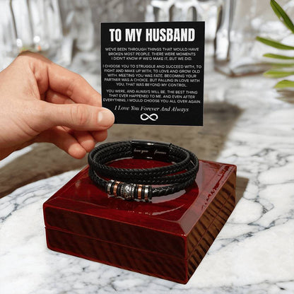 "To My Husband" - Love You Forever Bracelet | Always Choose You