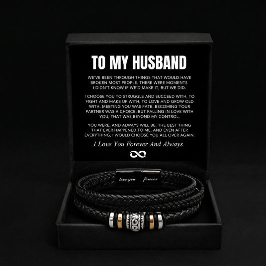 "To My Husband" - Love You Forever Bracelet | Always Choose You