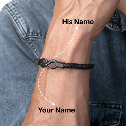 "To My Husband" - Infinity Personalized Bracelet