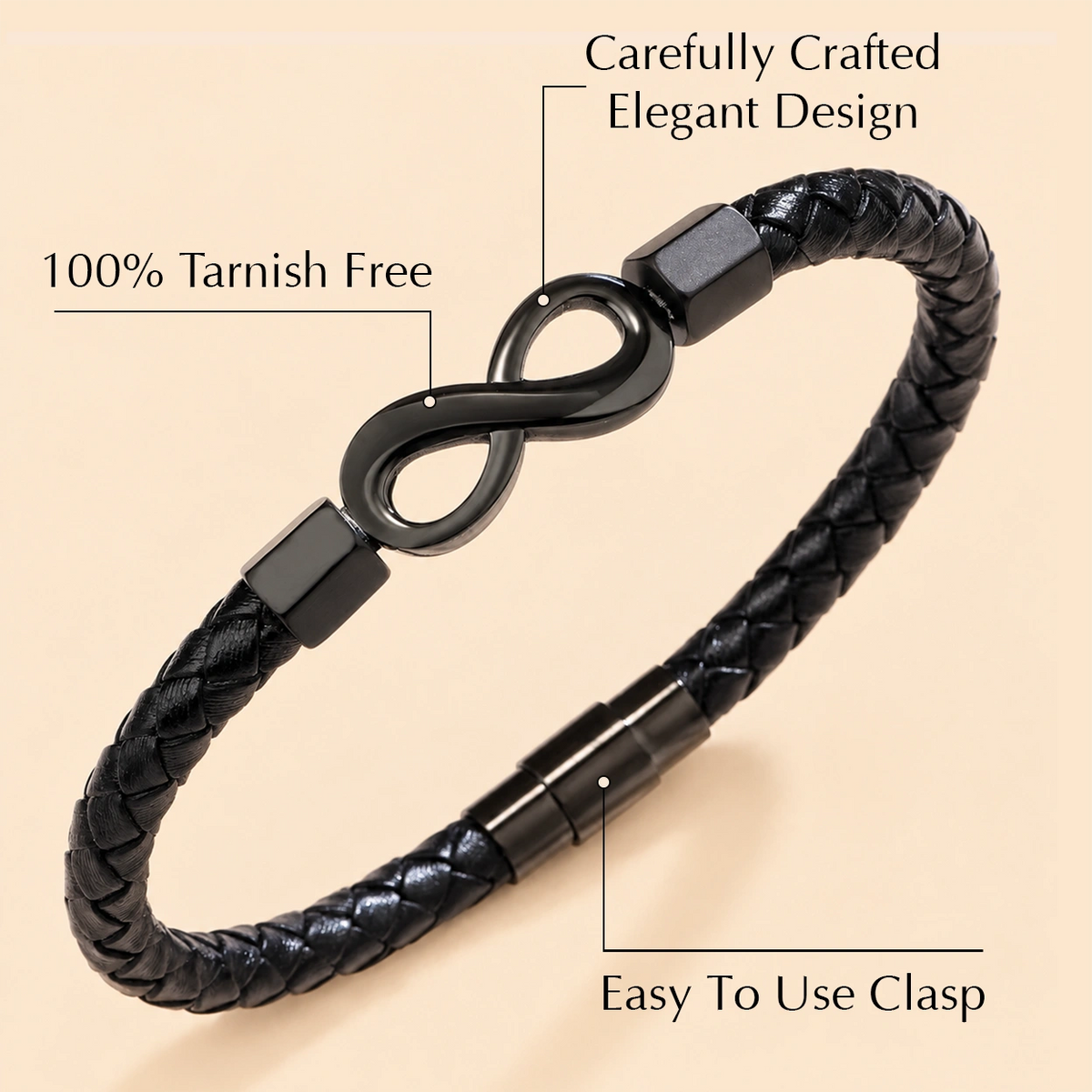 "To My Husband" - Infinity Personalized Bracelet