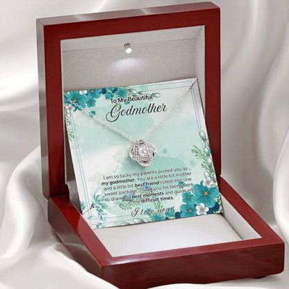 "To My Mom" - Love Knot Necklace | More Than A Godmother