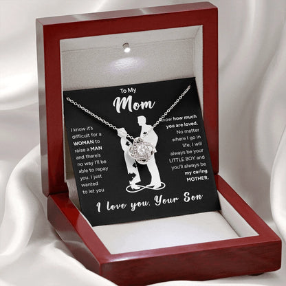 "To My Mom" - Love Knot Necklace | Your Little Boy